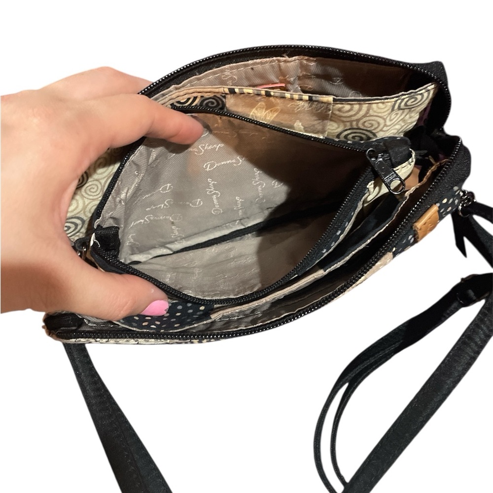 Patchwork Crossbody Bag By Donna Sharp - Black An… - image 6